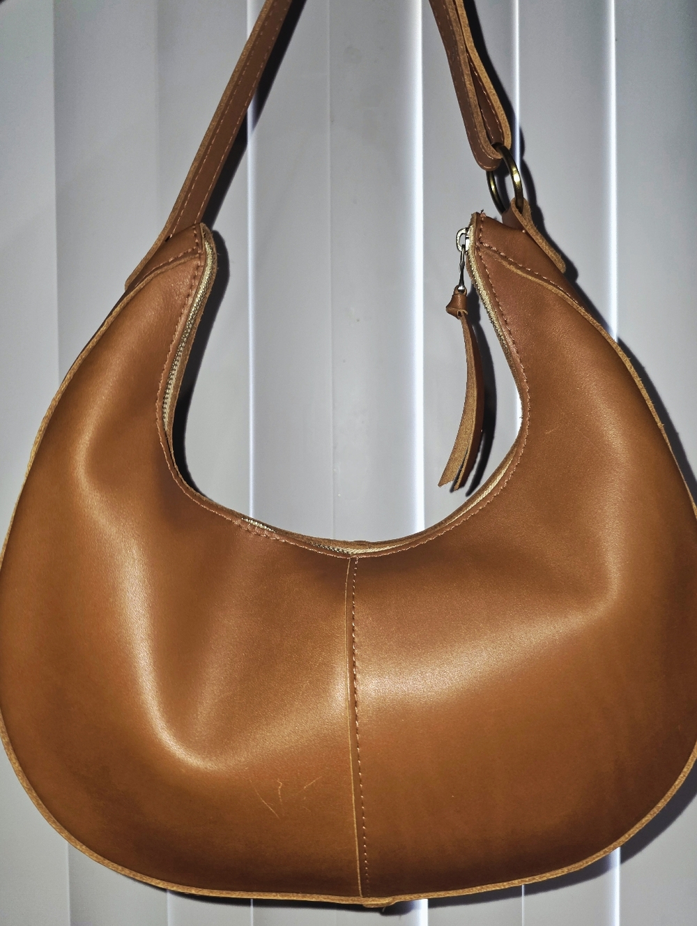Portland Leather Saddle Shoulder Bag Large